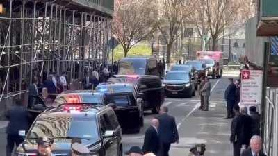 Trump Arriving and Entering Courthouse for Indictment 4/4/23