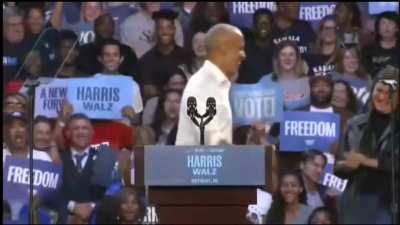 Obama started rapping 'lose yourself' during a rally