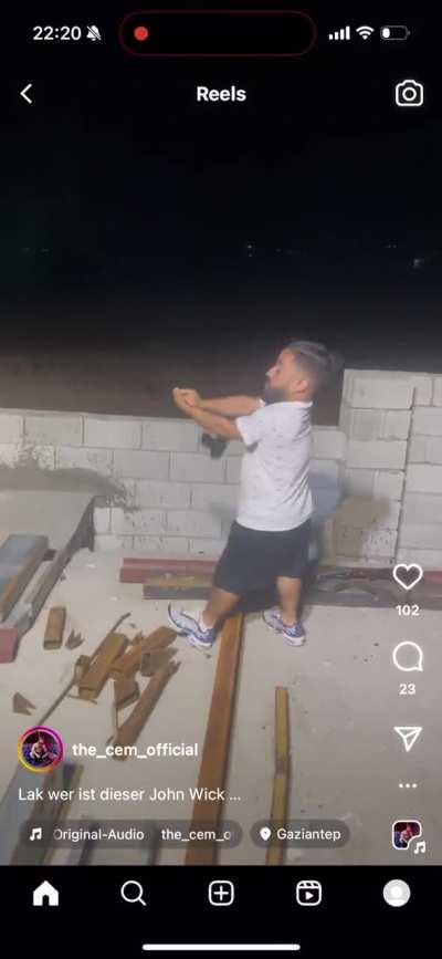 Little man can’t handle firearm