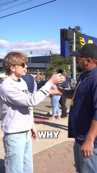 MAGA hothead tries to intimidate interviewer for knowing what he's talking about