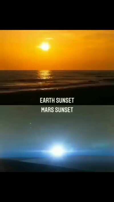 Earth And Mars Sunset.