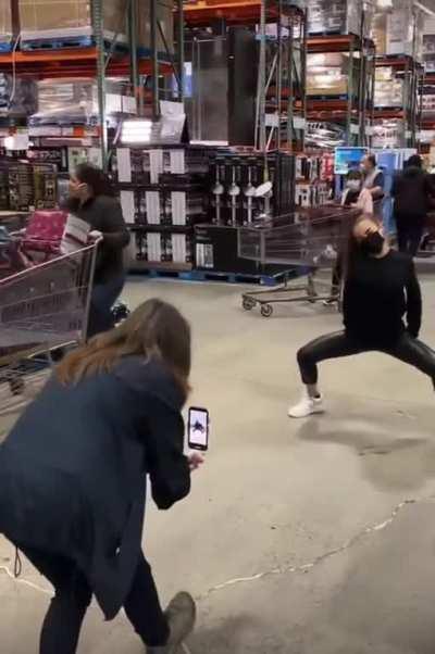 Dancing for Clicks in Costco