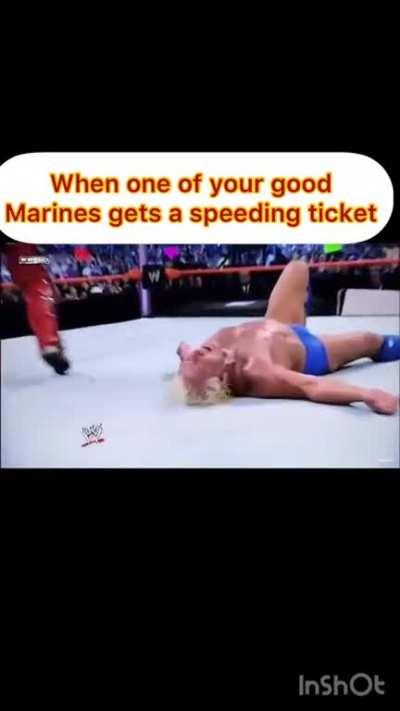 When one of your good Marines decide a school zone is just a suggestion.