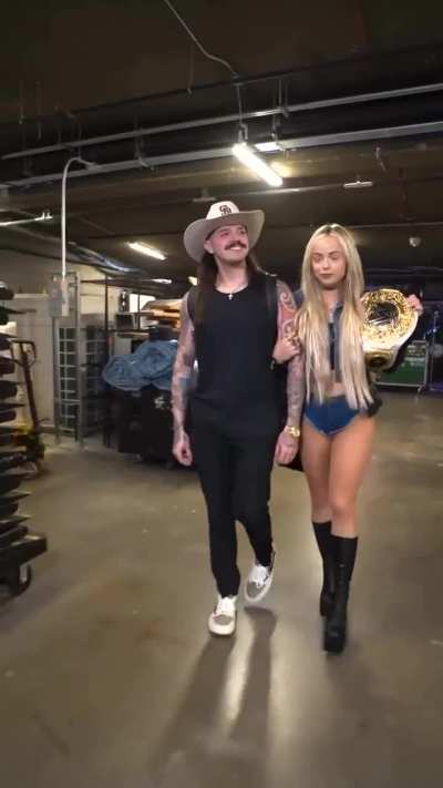 Liv walking backstage with Dom | 8/5/24