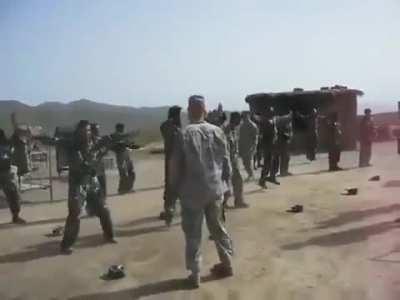 Afghan Army Training by USA Led NATO Forces