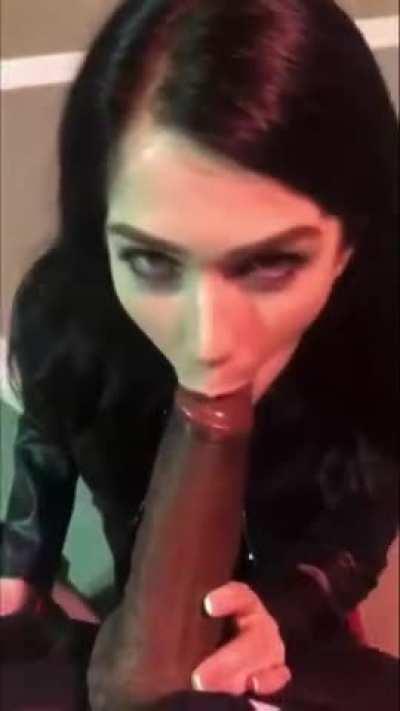 Public bbc blowjob