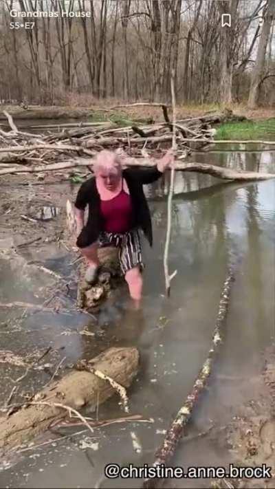 HMF while I carefully cross this stream