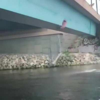 WCGW if I swing off this bridge and not let go in time?