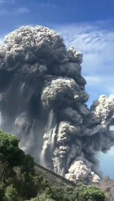 A volcano explosion caught on camera.