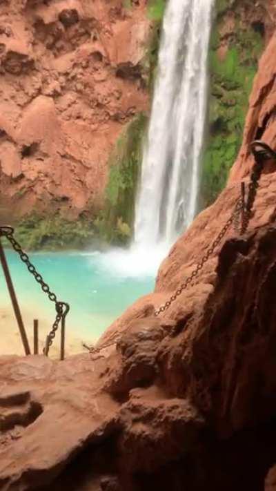 Entering Mooney Falls | Supai, AZ