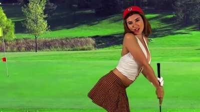 Trisha Goes Golfing