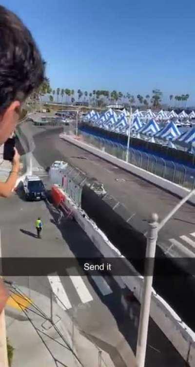 First corner at Long Beach earlier this week