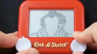 30 minute Pennywise on an Etch A Sketch! (OC)