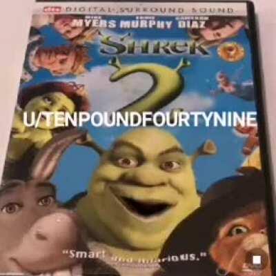 Shrek 2 dvd isn't real Shrek 2 dvd can't hurt you. Shrek 2 dvd: