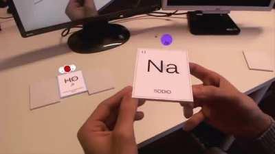 Augmented reality program to help learn how chemistry works