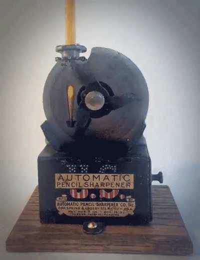 This Antique Automatic Pencil Sharpener