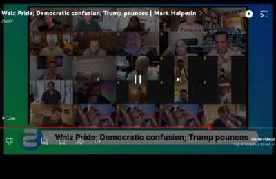 Mark Halperin streams gay porn live on his YouTube stream