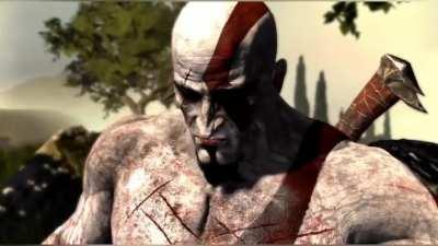 I added flashbacks to this great scene by using clips from YouTube. If you've been following GoW since the Greek saga watch the entire video. You won't be disappointed.