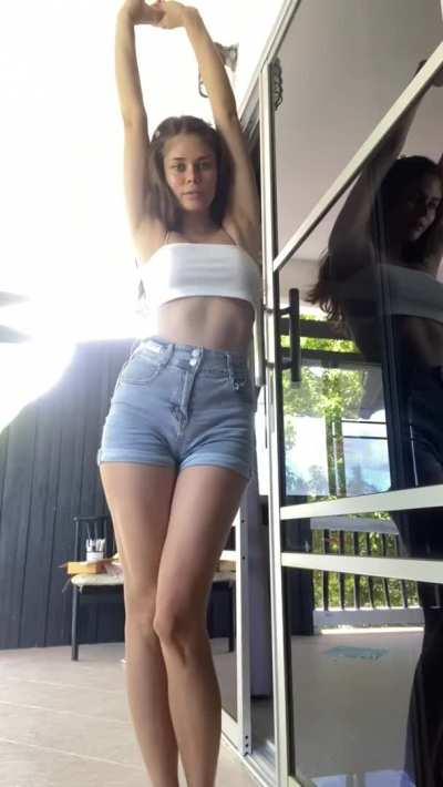 I look like a fuck doll in these shorts? Right, I am your jeans fuck doll