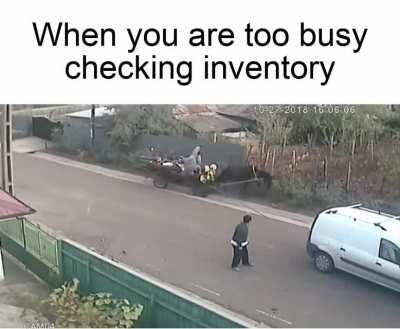 gotta keep track of inventory