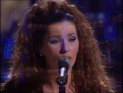 Shania Twain, live on VH1 in 1998, performing 