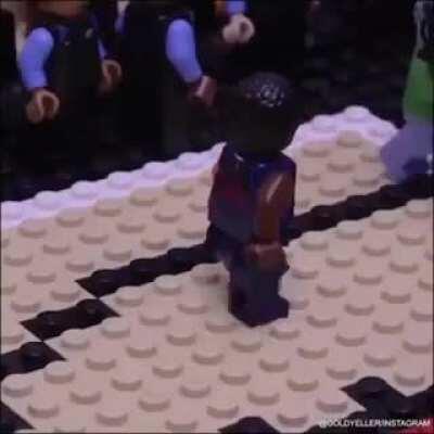 He created sports moments with legos!