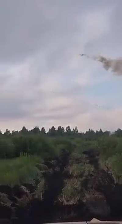 Ukrainian UR-77 Meteorit mine clearance system at work.