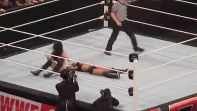 Aj Lee losing against a rookie Paige 