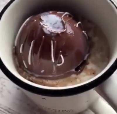 Hot cocoa bomb