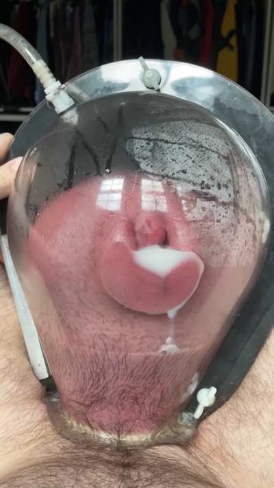 When my balls get big enough I can pump the cum out of them 🥴