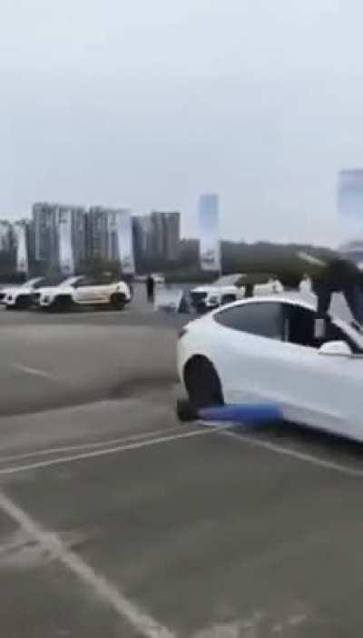 Tesla Model 3 vs Pedestrian Dummy