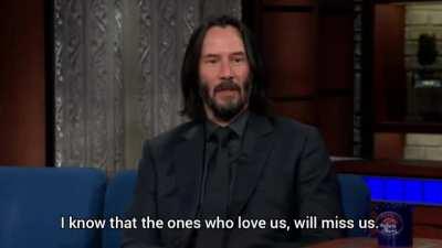 Keanu Reeves' nextfuckinglevel answer to the question of life