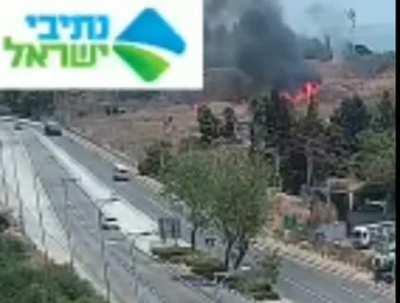 Missile from Lebanon hitting Israel tody