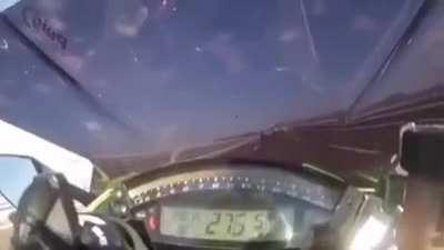 bike crash at 300kph