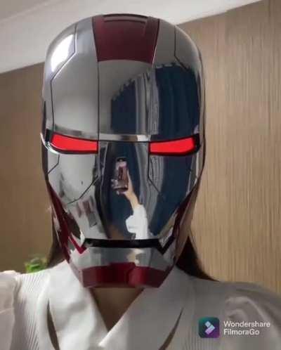 Voice control Iron Man helmet