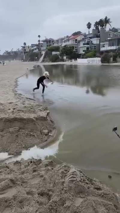 The way erosion makes the canal bigger, also making water flow faster