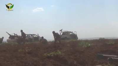 Sultan Murad forces clash with IS fighters during Operation Euphrates Shield - Jarabulus - September 2016