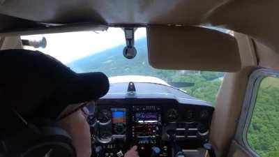 A pilot lands in field after his engine fails mid-air.