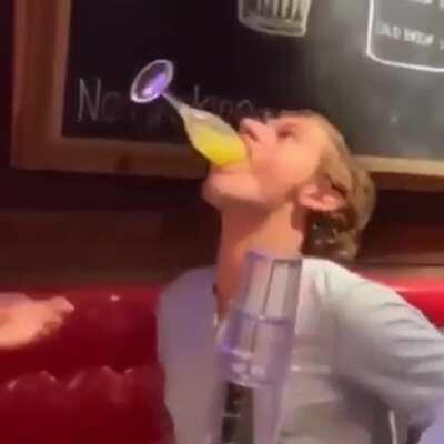 To look Cool Drinking OJ!