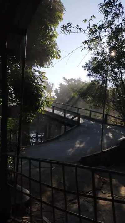 Just an ordinary morning in the countryside of Mekong delta, Vietnam