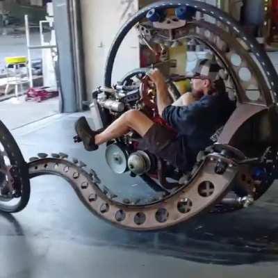 Just your average steampunk, gyroscopic motorcycle