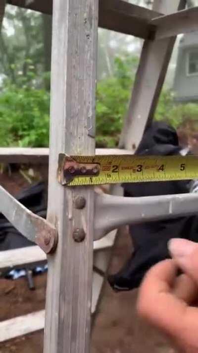 Builder explains why the rivets on a tape measure are so important