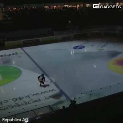 This hockey game's insane pregame show