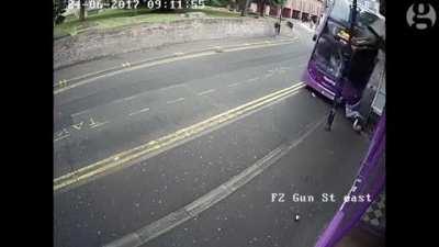Double Decker Bus Hits Man In Reading [Six Flags EDIT]