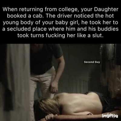 Your daughter returned home all covered in cum