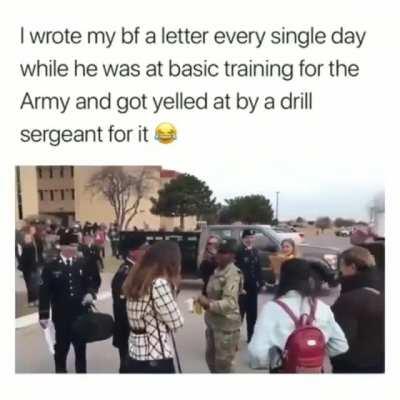 Drill Sergeant meets the girlfriend