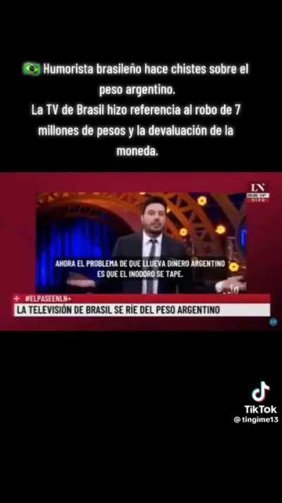 Danilo Gentili y los pesos argentinos 😅