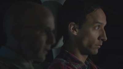 Abed drives the Dean home in a Honda