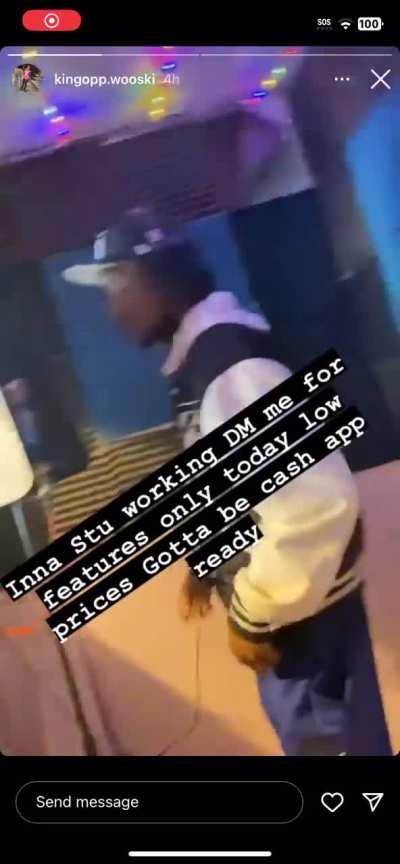 King Opp Wooski (STL/EBT) in the booth cooking up some heat with his gf Queen Opp Remy 👀