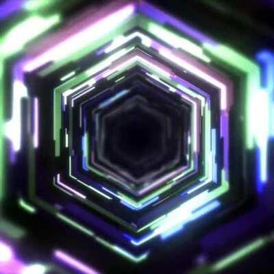 The way this Hexagon tunnel glows gets you in a smooth focused state of mind